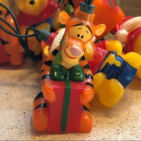 Winnie the Pooh & Tigger Disney Christmas Lights VNTG - Picture 5 of 8